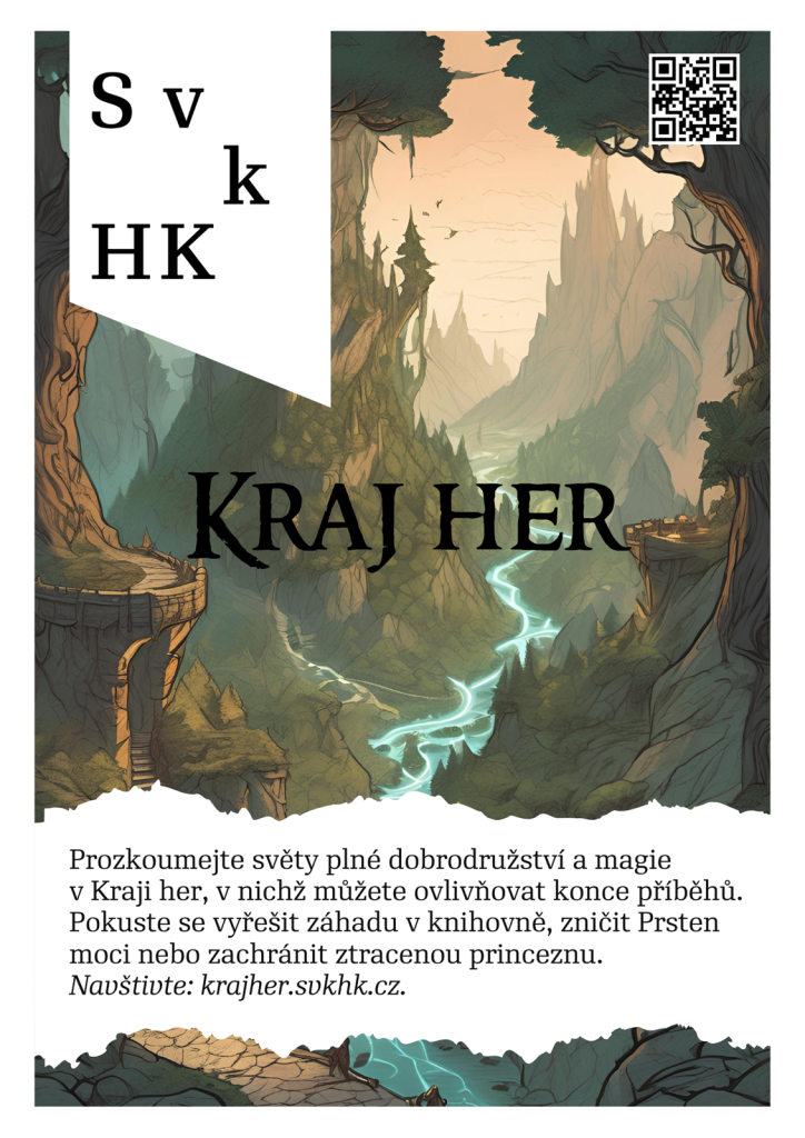 Kraj her: Gamebooková klasika i pohádkové dobrodružství - Studijní a vědecká knihovna v Hradci Králové