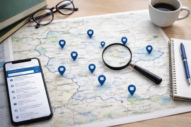 Mapa knihoven - Studijní a vědecká knihovna v Hradci Králové