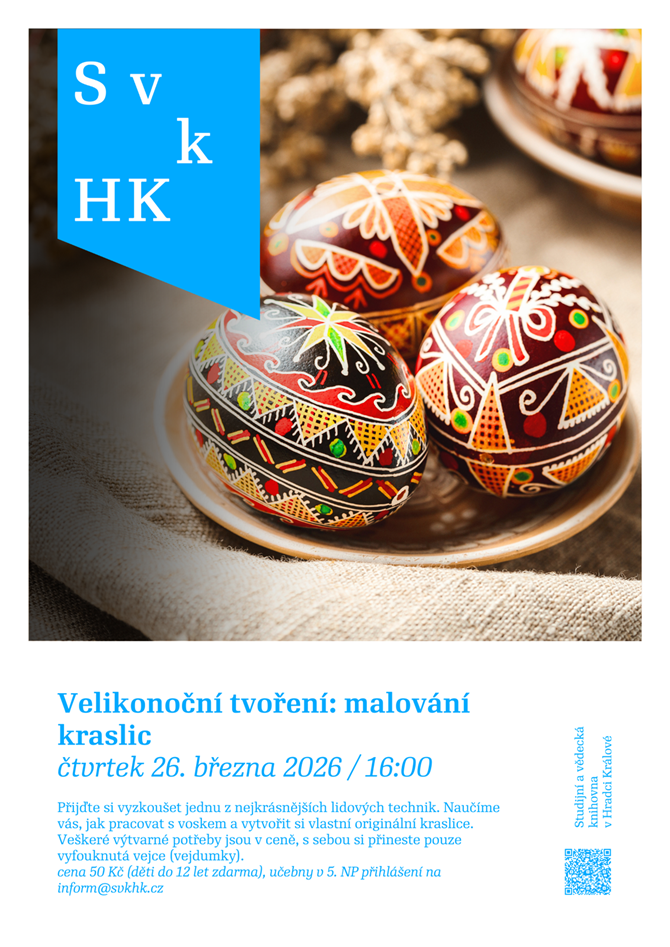 Velikonoční tvoření: malování kraslic - Studijní a vědecká knihovna v Hradci Králové
