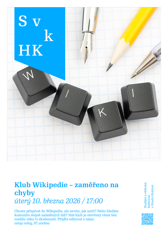 Klub Wikipedie - Studijní a vědecká knihovna v Hradci Králové
