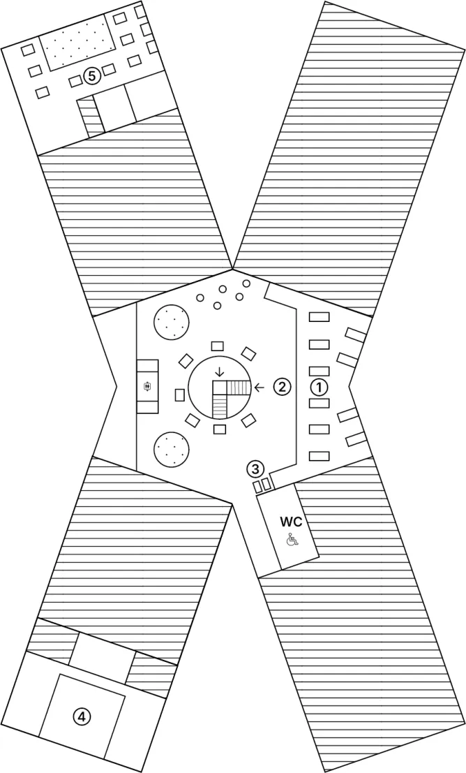 Mapa knihovny - Studijní a vědecká knihovna v Hradci Králové