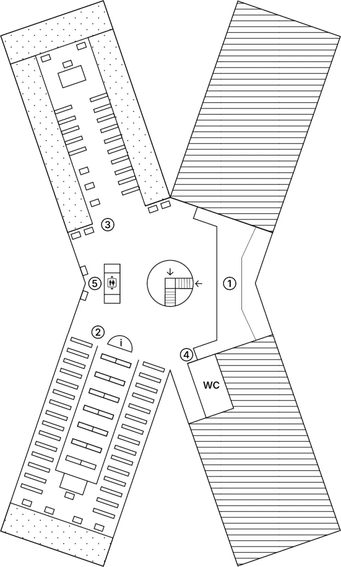 Mapa knihovny - Studijní a vědecká knihovna v Hradci Králové